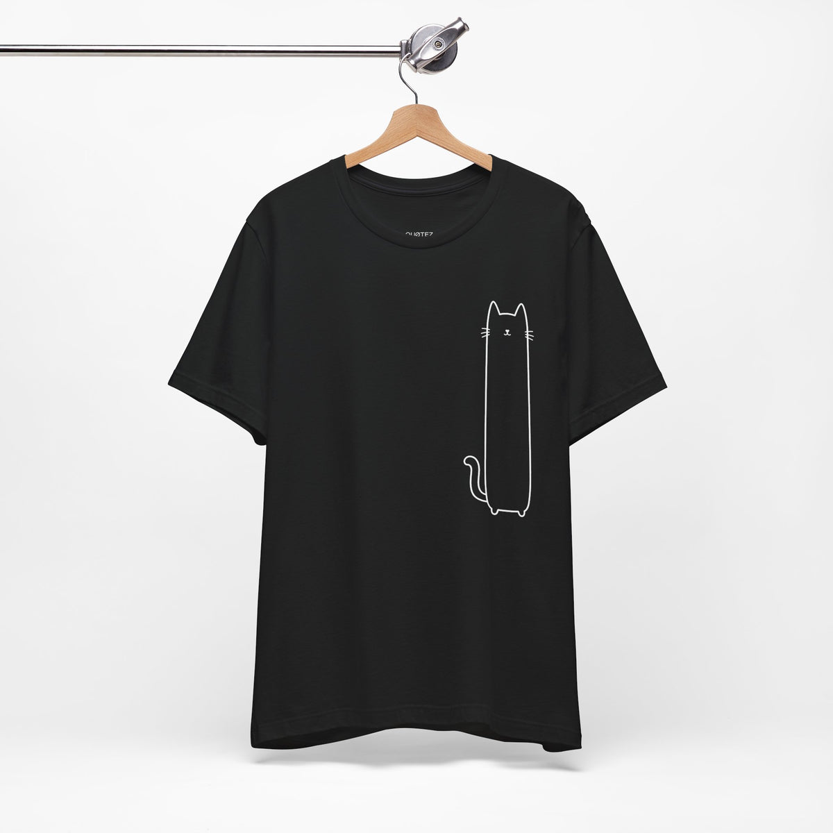 The Tall Meow Tee · 100% Cotton Minimalist Cat T-Shirt
