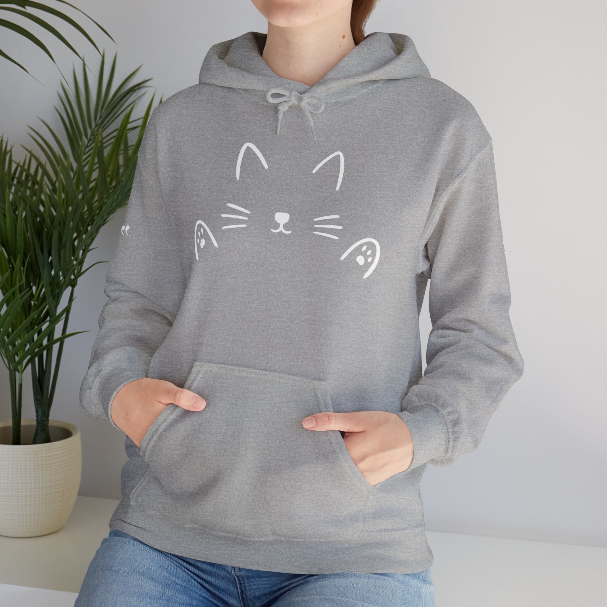 Cozy Cat HUG Hoodie | Hug Collection | Cute Pet Lover Sweatshirt | Stylish Gift for Cat Lovers