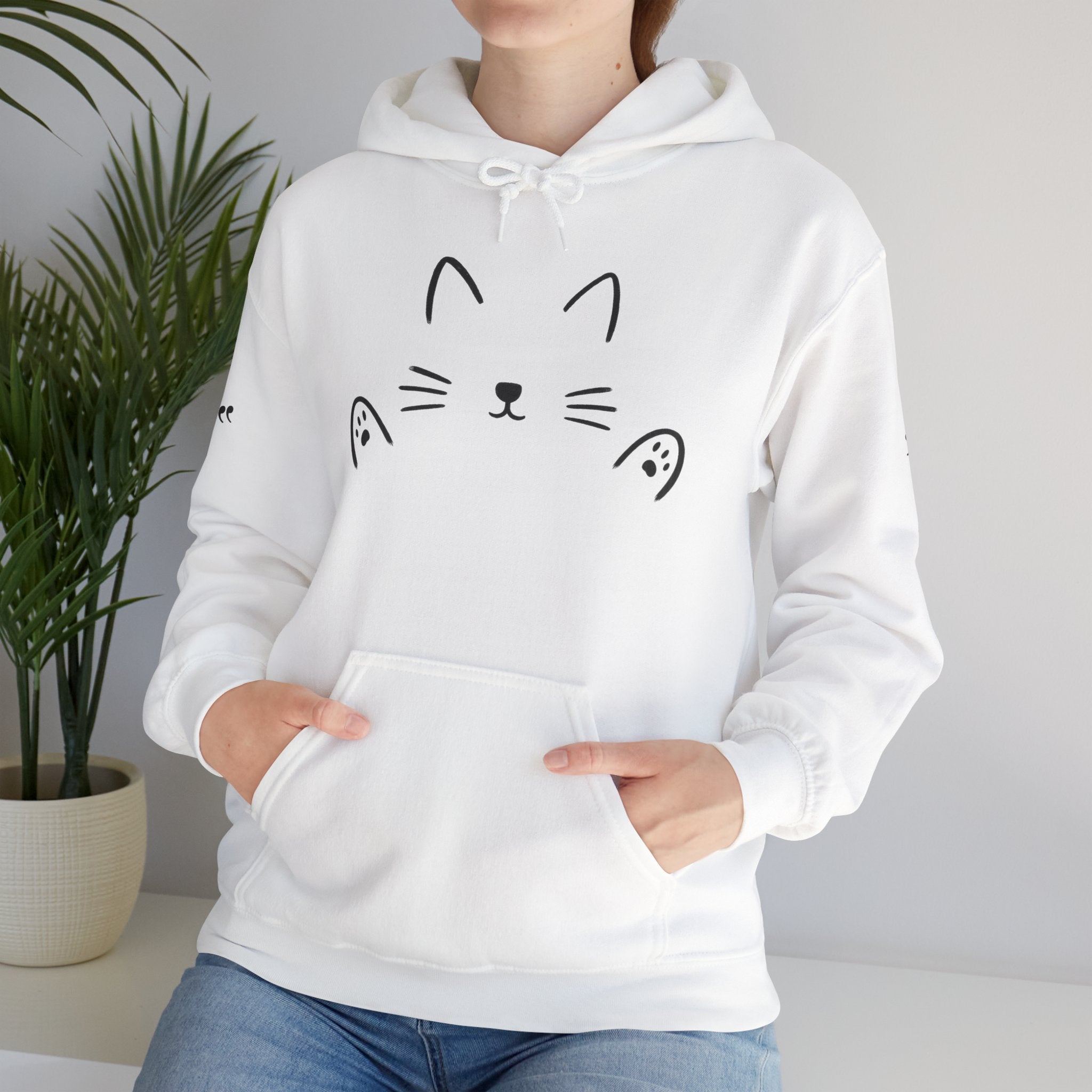 Cozy Cat HUG Hoodie | Hug Collection | Cute Pet Lover Sweatshirt | Stylish Gift for Cat Lovers