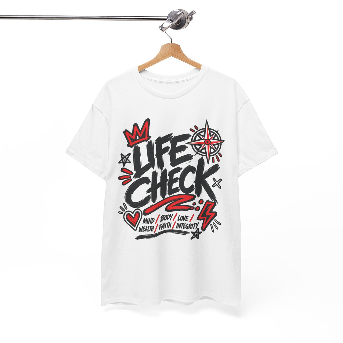 The Life Check TEE · Cotton Graphic T-Shirt