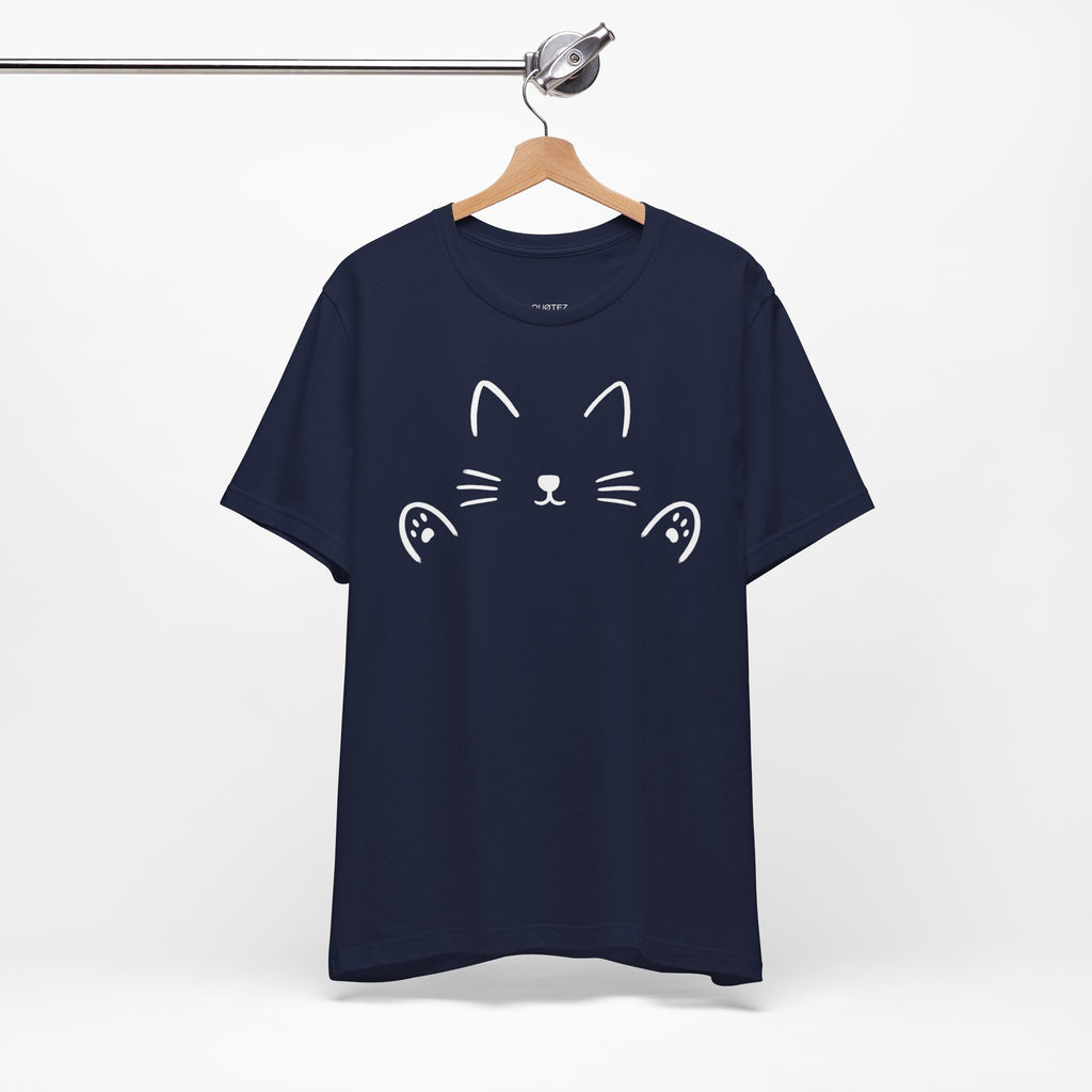 Cat Hug T-Shirt · Pure Cotton Unisex Tee for Cat Lovers