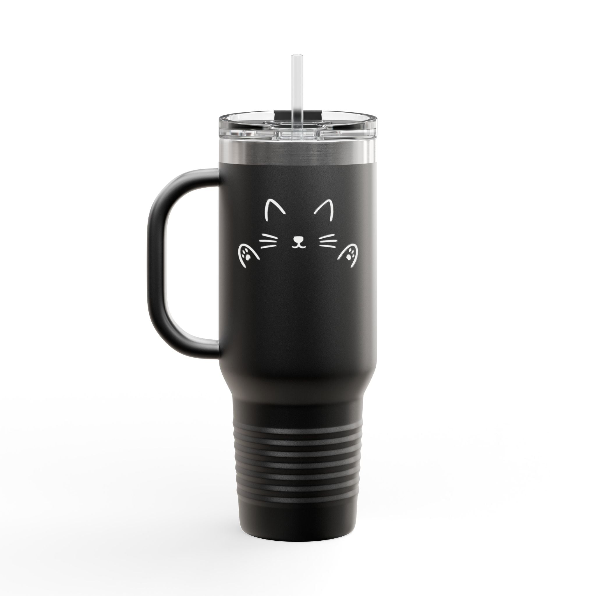 Cat HUG Tumbler 40oz | Insulated | Minimalist Design | Travel Tumbler |