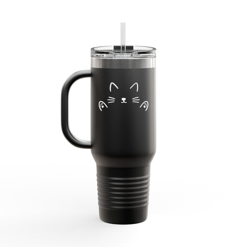 Cat HUG Tumbler 40oz | Insulated | Minimalist Design | Travel Tumbler |