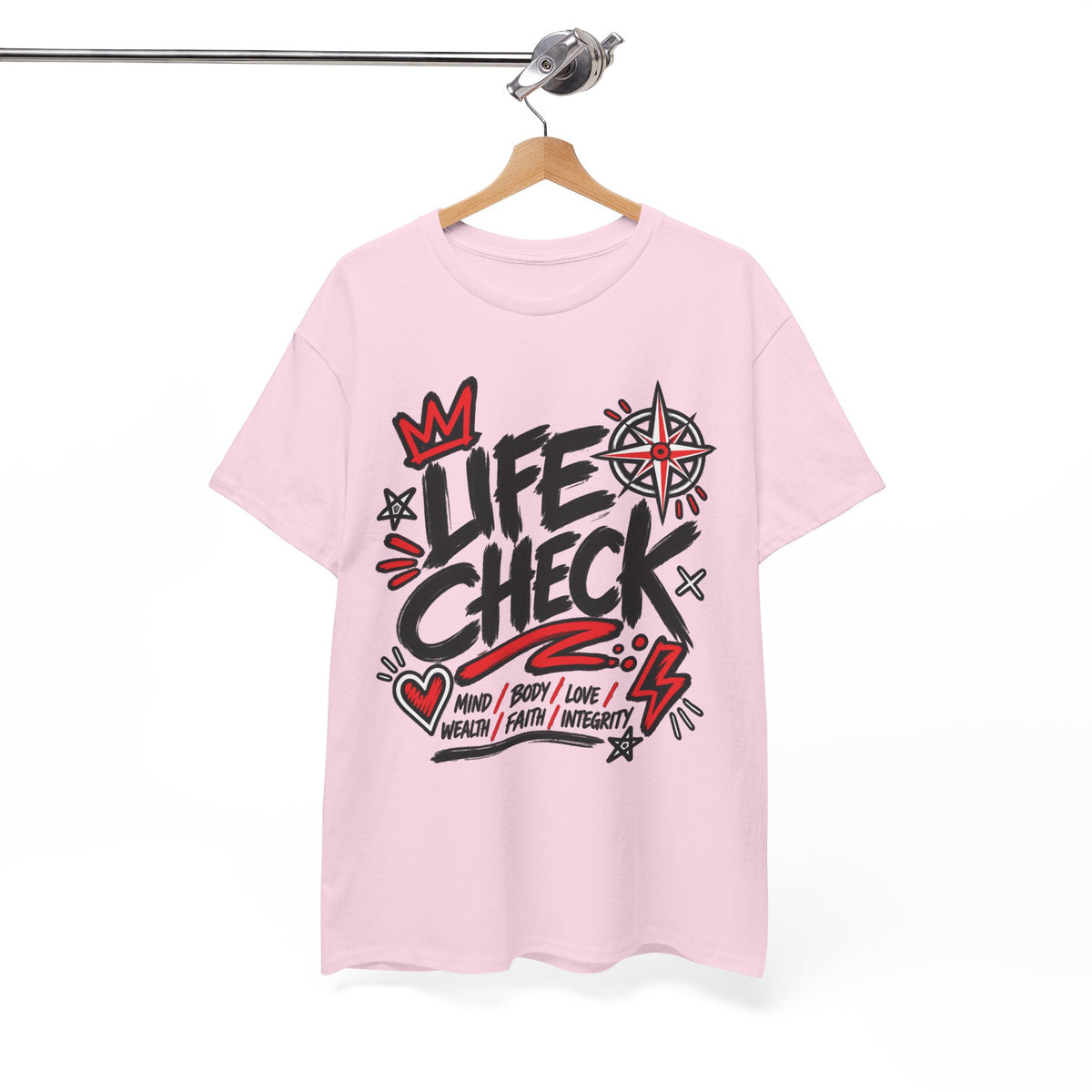 The Life Check TEE · Cotton Graphic T-Shirt
