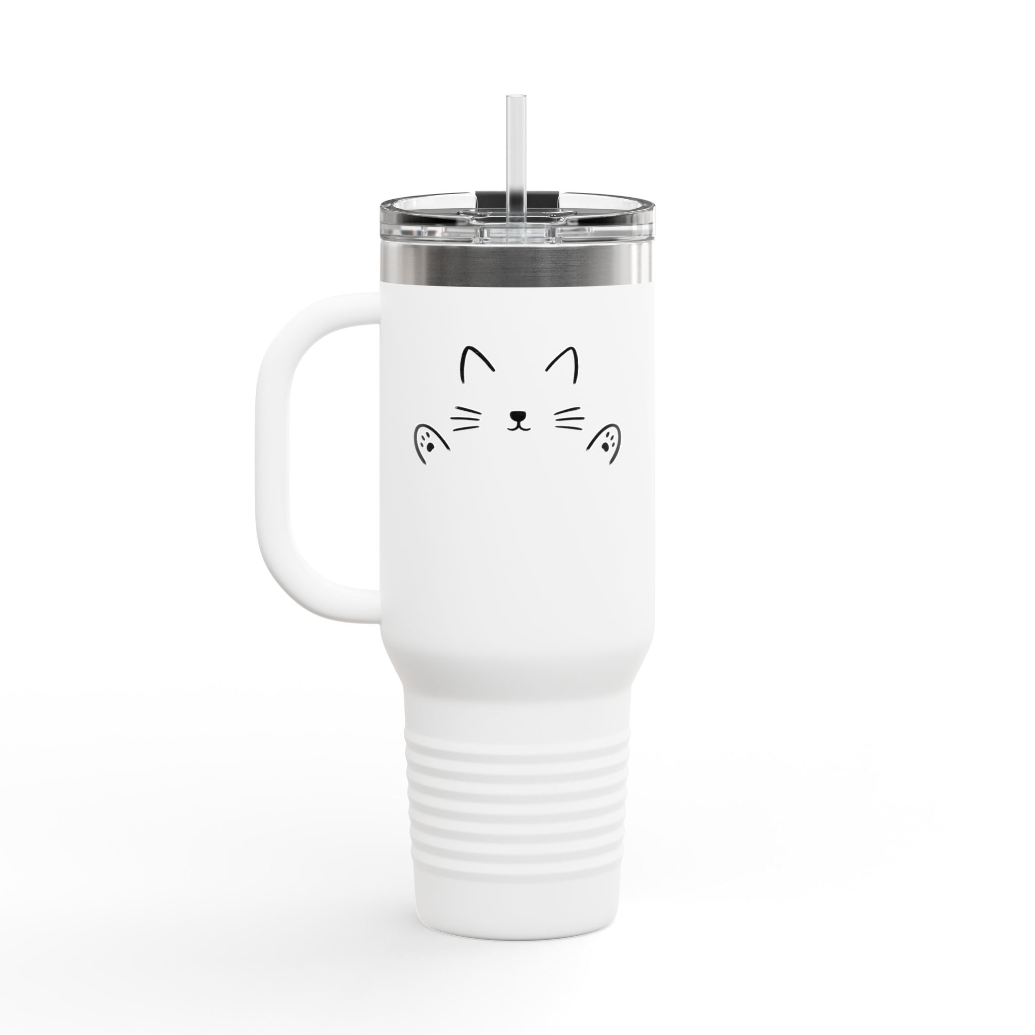 Cat HUG Tumbler 40oz | Insulated | Minimalist Design | Travel Tumbler |