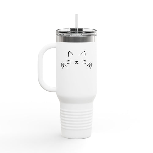 Cat HUG Tumbler 40oz | Insulated | Minimalist Design | Travel Tumbler |