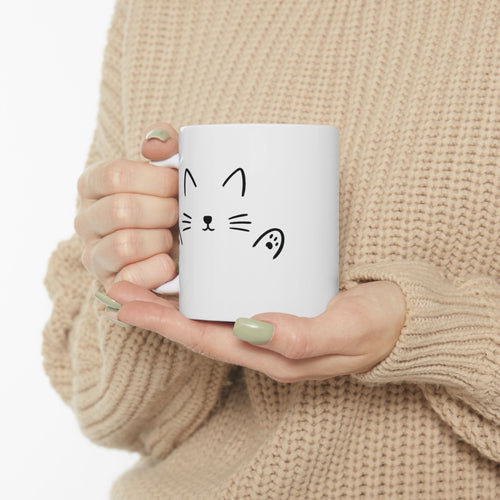 Cat HUG MUG ceramic | 11oz/15oz | Minimalist             Cat Hug Tee – Minimalist Design - Unisex | QUØTEZ