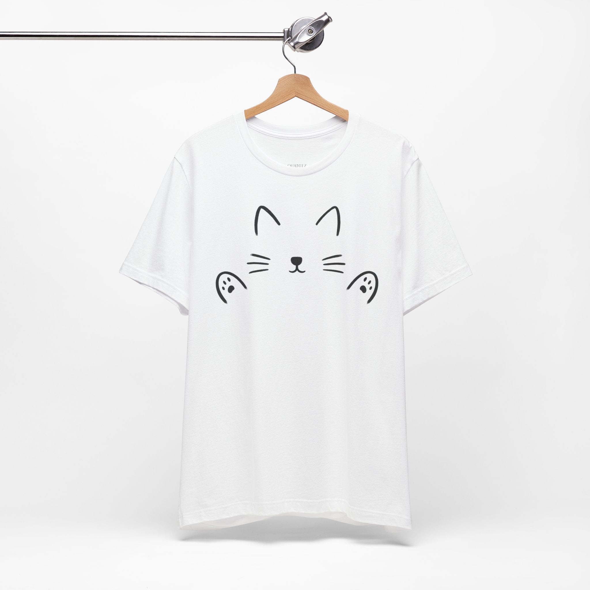 Cat Hug Tee | Minimalist | Unisex