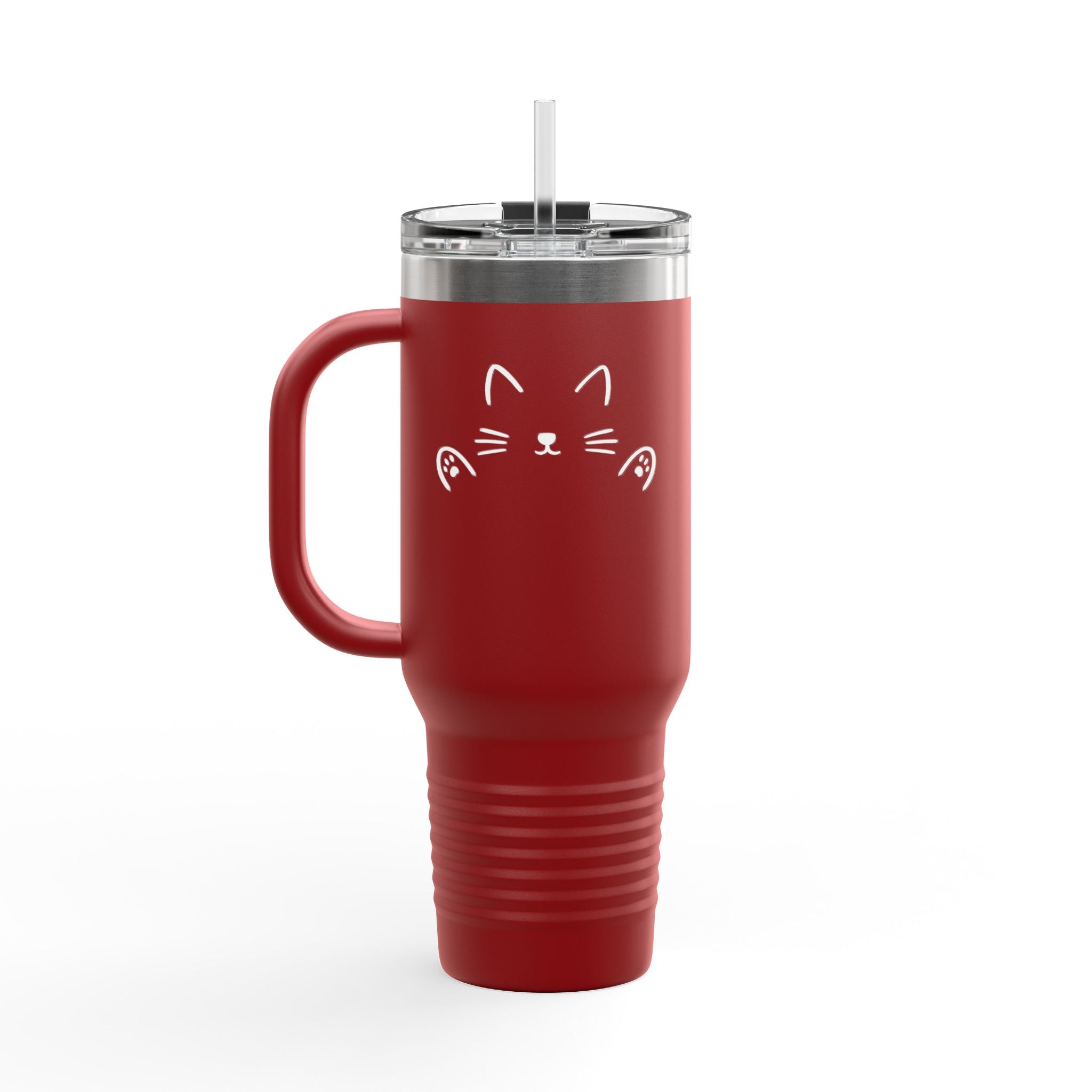 Cat HUG Tumbler 40oz | Insulated | Minimalist Design | Travel Tumbler |