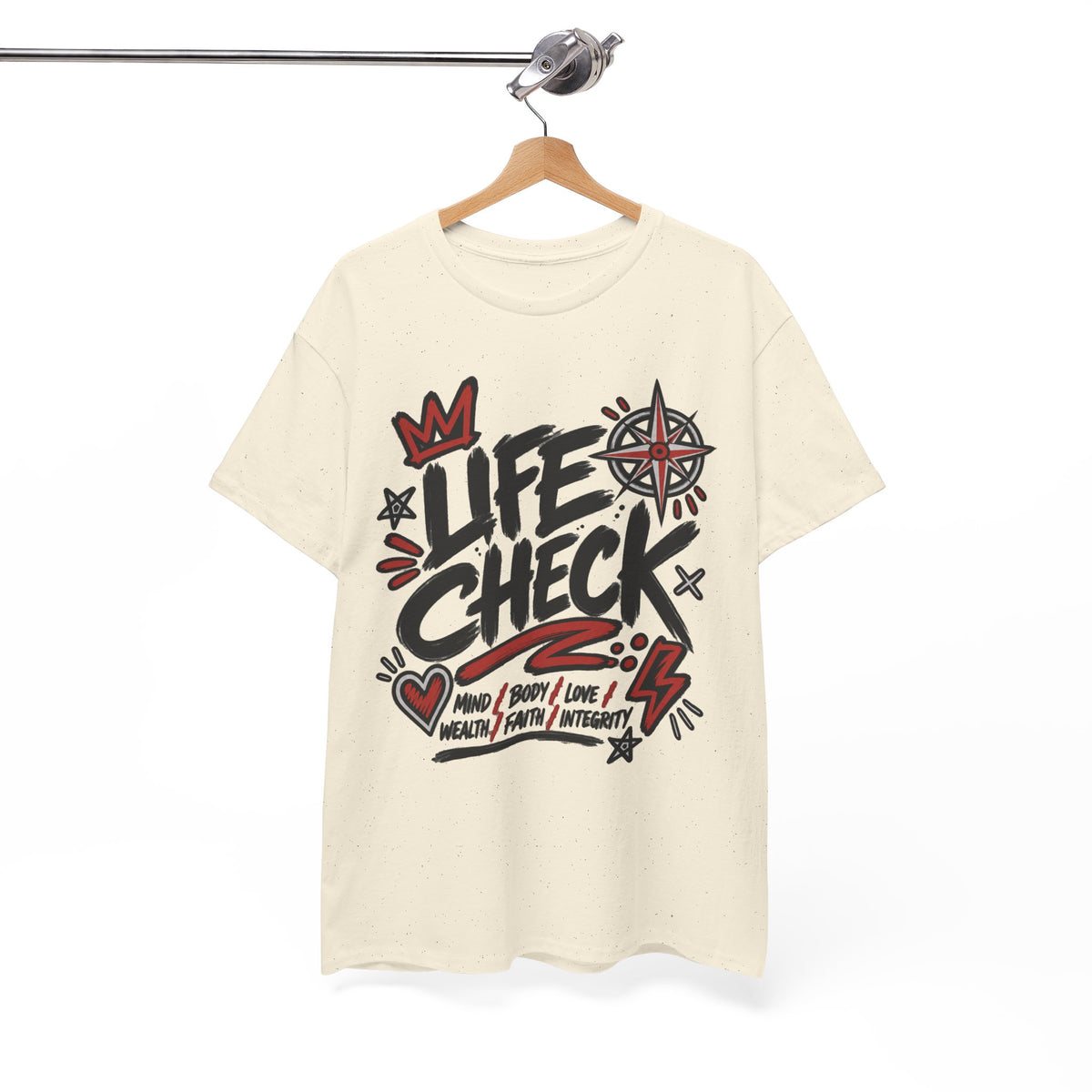 The Life Check TEE · Cotton Graphic T-Shirt