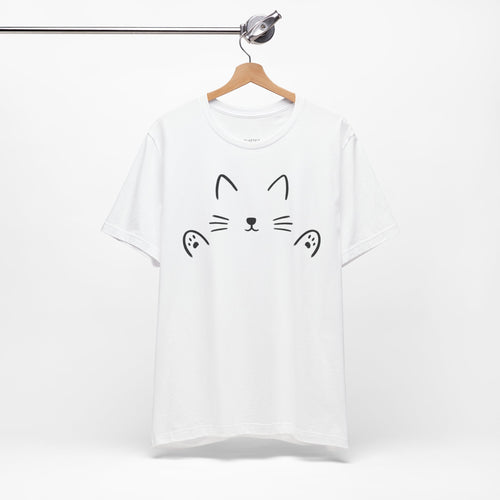 Cat Hug Tee | 100% Cotton | Minimalist Hug Design | Unisex | QUØTEZ
