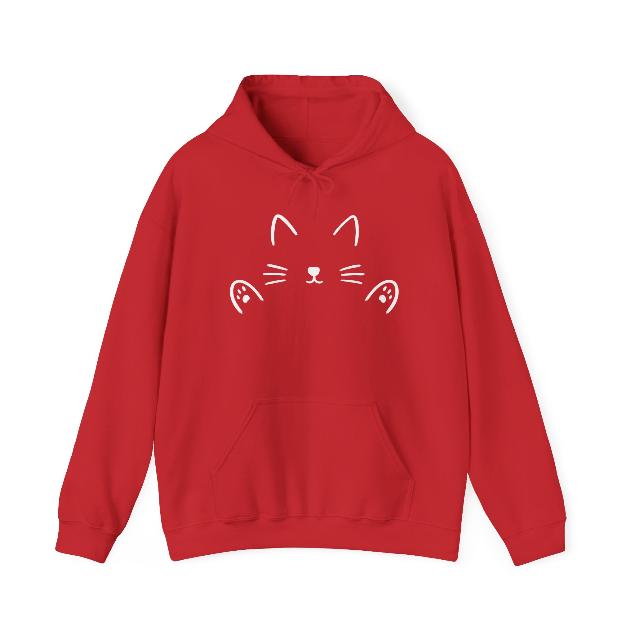 Cat Hug Hoodie - Minimalist Design - Unisex